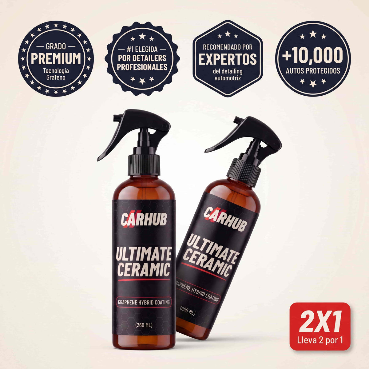 2x1 Ultimate Ceramic + Toalla Microfibra de Regalo | Brillo Espejo Total